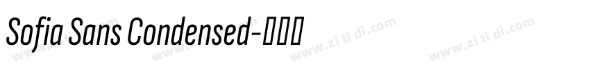 Sofia Sans Condensed字体转换